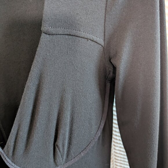 Bardot Black Bodycon Midi Dress Long Sleeve Underwire Bust Size US 6/S Cocktail - Picture 9 of 10